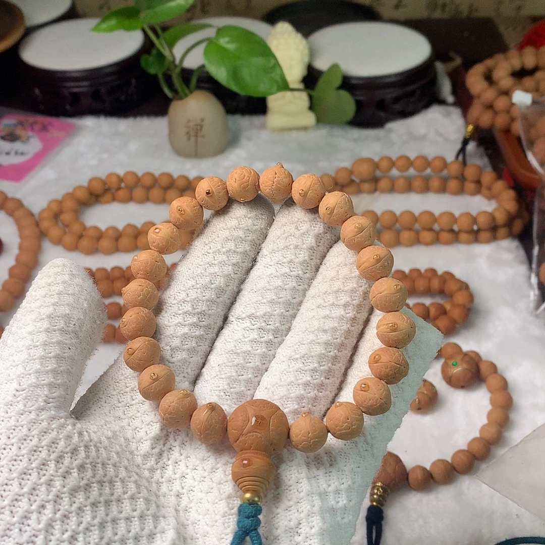 南***胜凤眼菩提手串11实心福利
