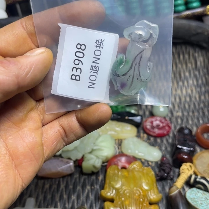 到***里吊坠龙脊菩提工艺品b3908