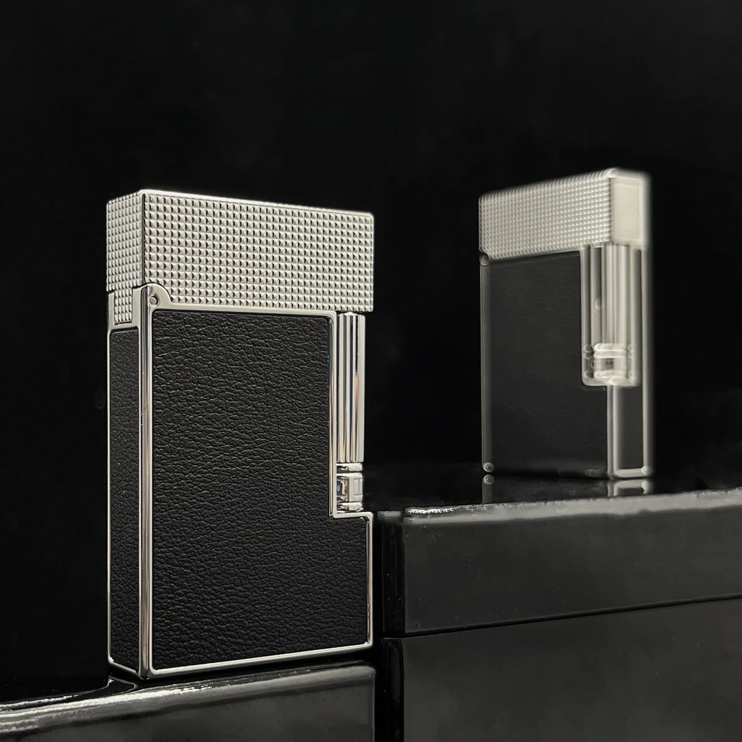 KELEISI【银头 · 四面 · 黑衣人】充气纯铜朗声打火机 裸机无礼盒