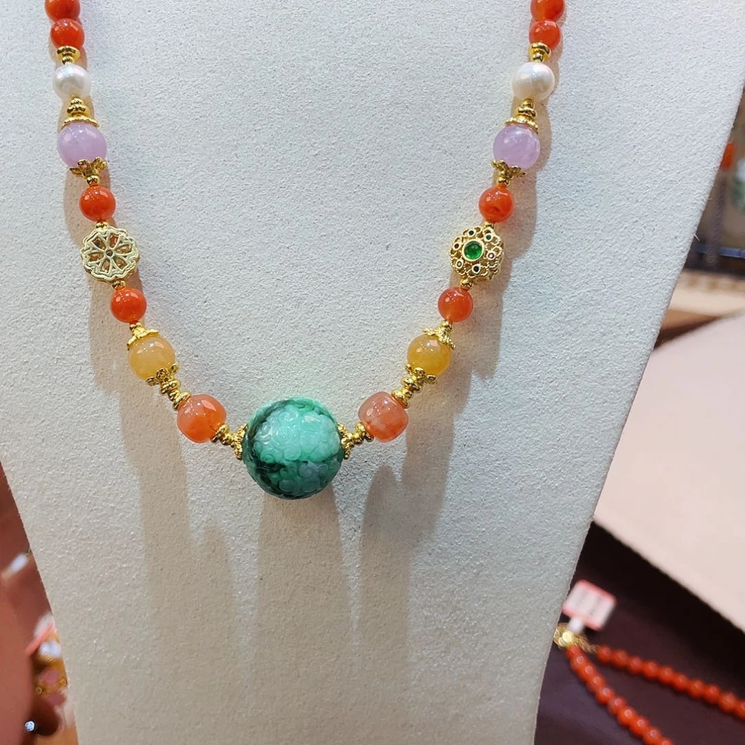 南红玛瑙颈饰未镶嵌南红玛瑙