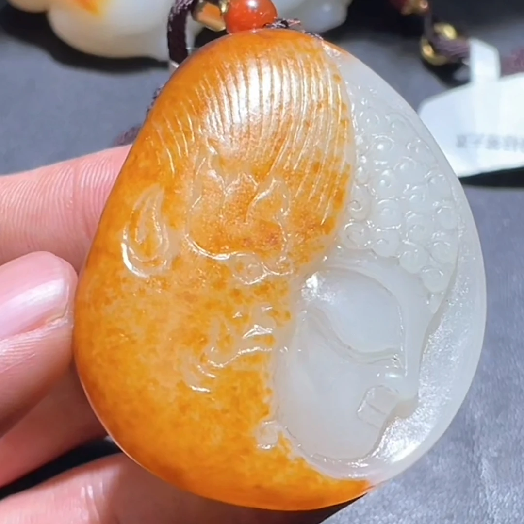 和田玉玉石挂件 d1219拍一发一