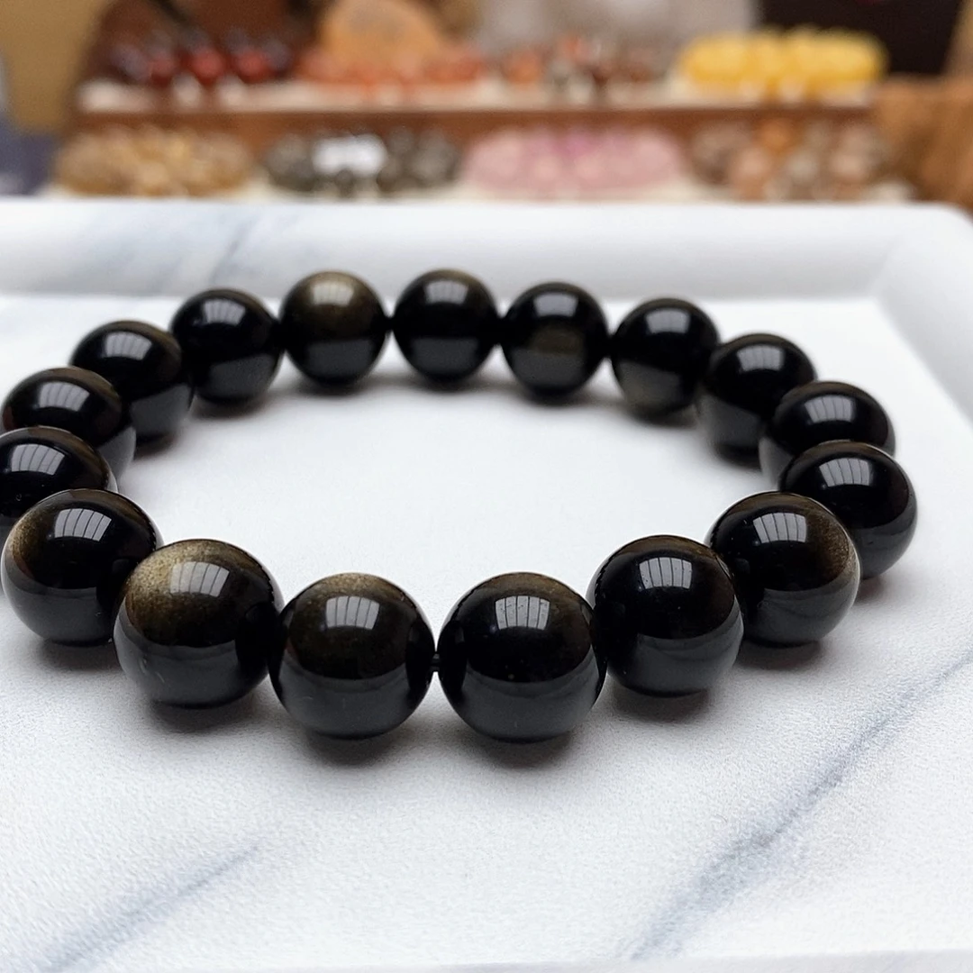 未镶嵌黑曜岩手链