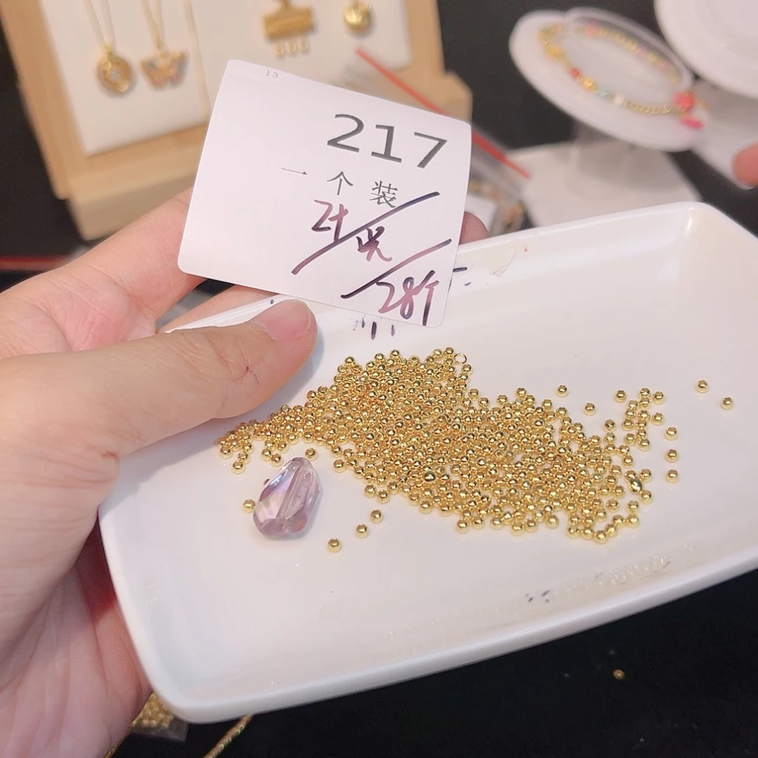 紫晶珠宝半成品银S925镀金镶嵌217