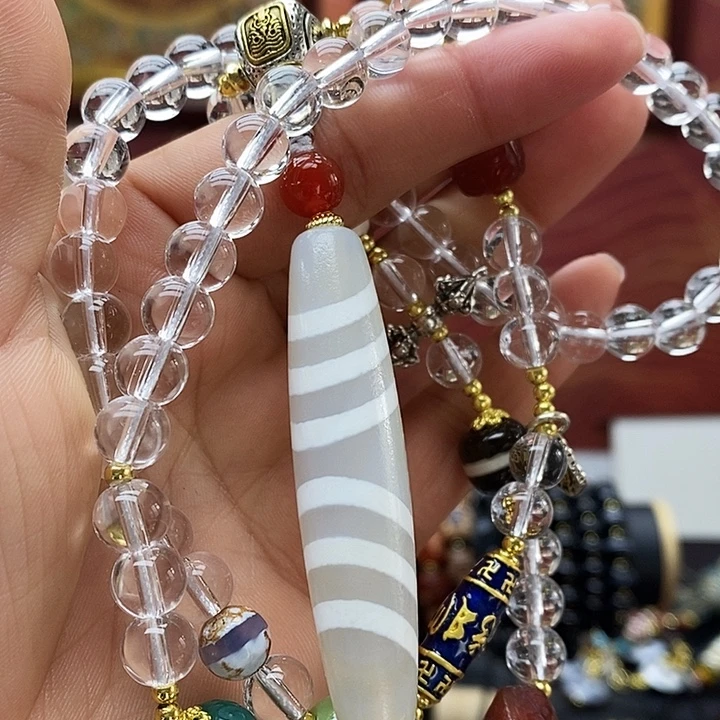玛瑙/玉髓合金颈饰