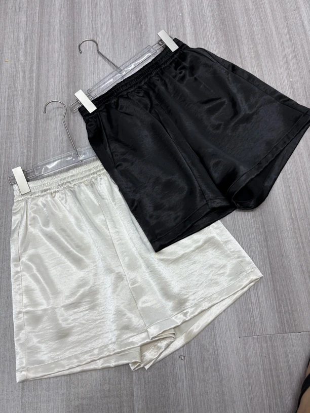 月䲆（短裤）南油高货.醋酸短裤显气质外穿夏季百搭休闲时尚
