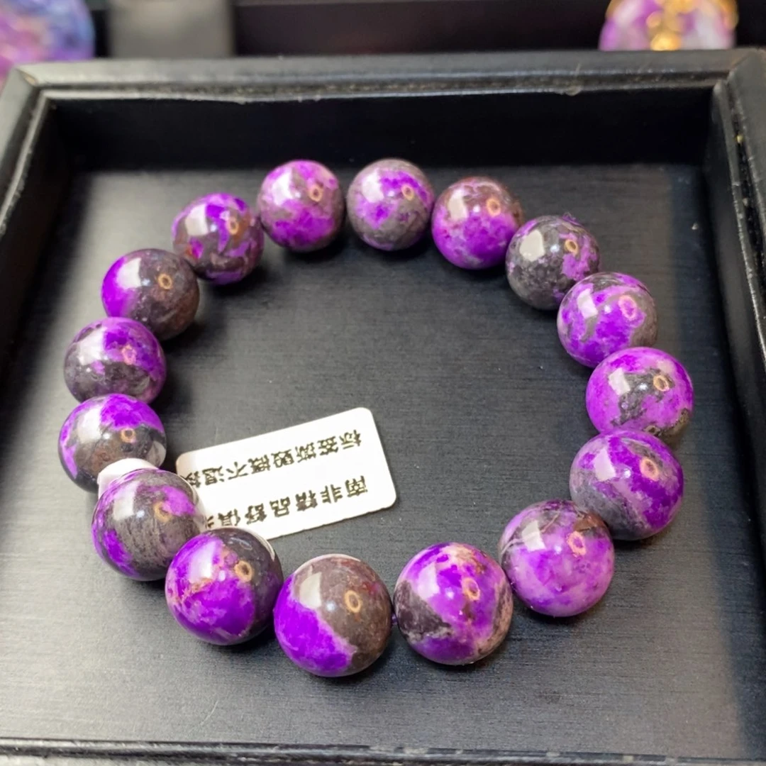 未镶嵌苏纪石（舒俱来）泥地荷花红手串