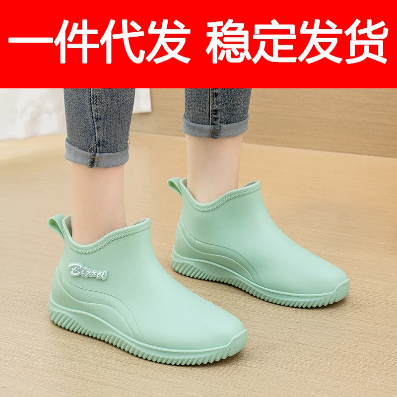 男女款雨靴防水鞋情侣防水加绒雨鞋防滑水鞋时尚套胶鞋子