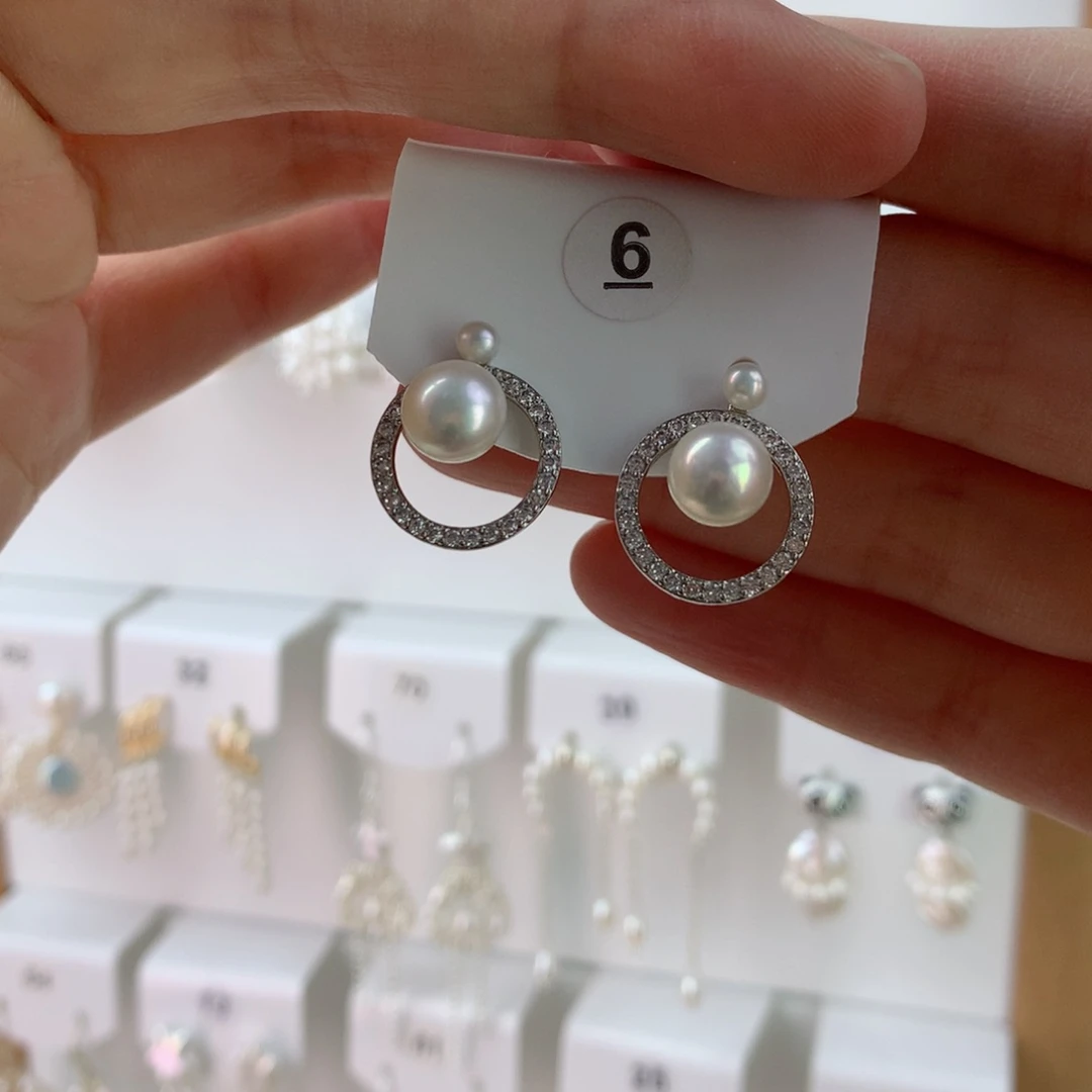 未镶嵌耳饰淡水珍珠