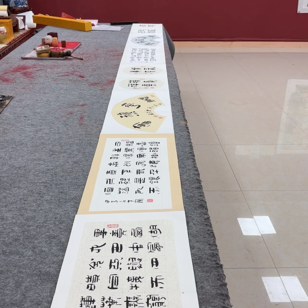 国画唐建国书法册页