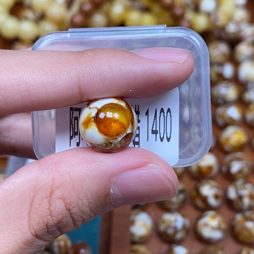 把件猴头核桃沁色圆珠老型1400