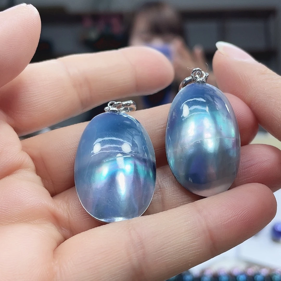 淡水珍珠银S925镶嵌颈饰