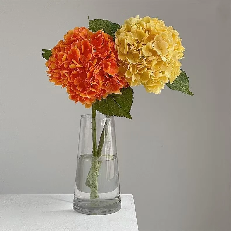 保湿手感绣球仿真绣球花假花客厅炫关插花装饰品影棚拍照摄影道具