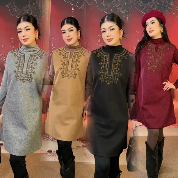 MUHSINUR新款女士SARAPAN两件套1011