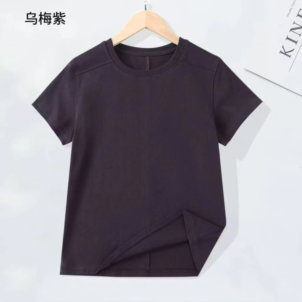 会呼吸的棉！新疆长绒棉紧密赛络纺短袖T恤女0806.Q