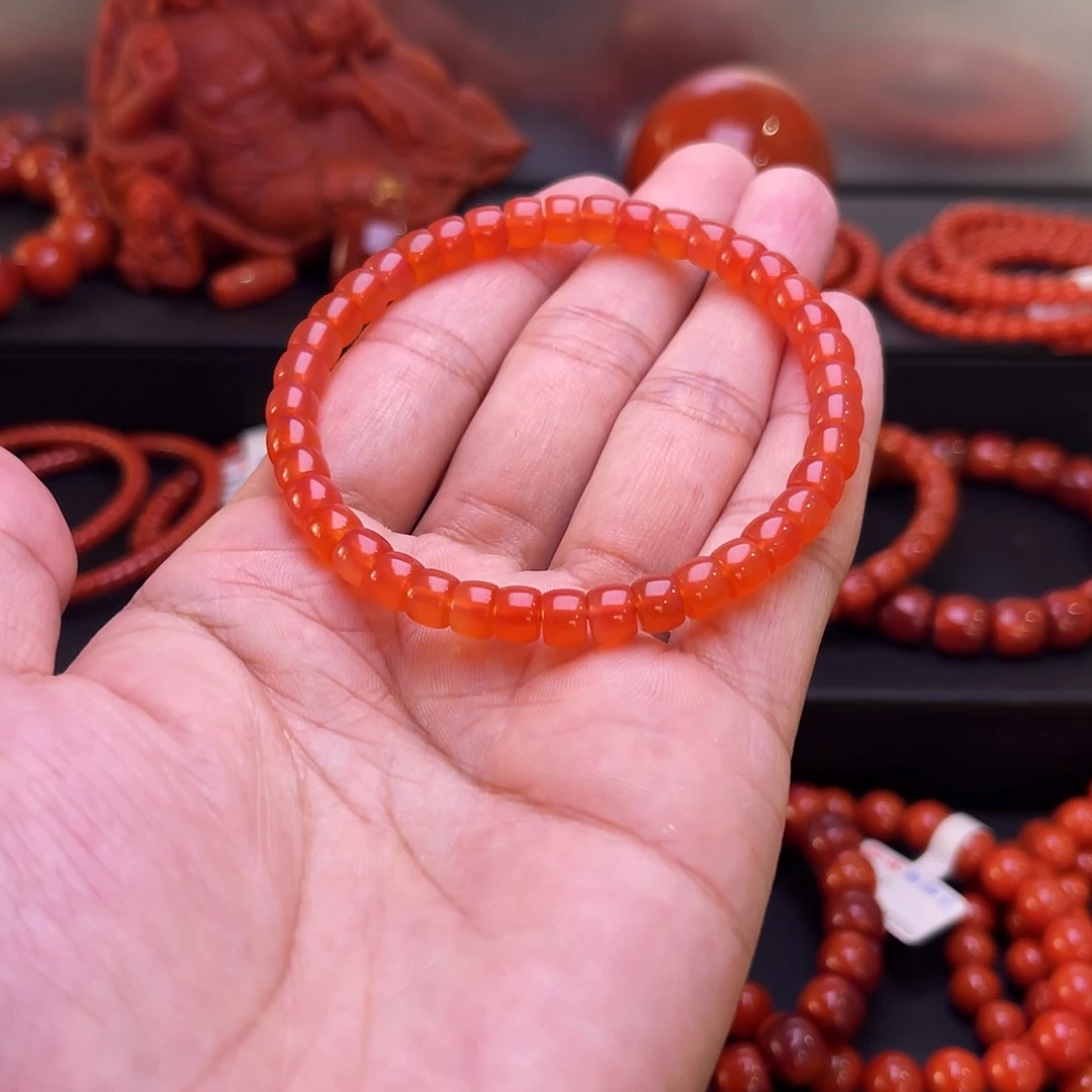 南红玛瑙未镶嵌手串南红