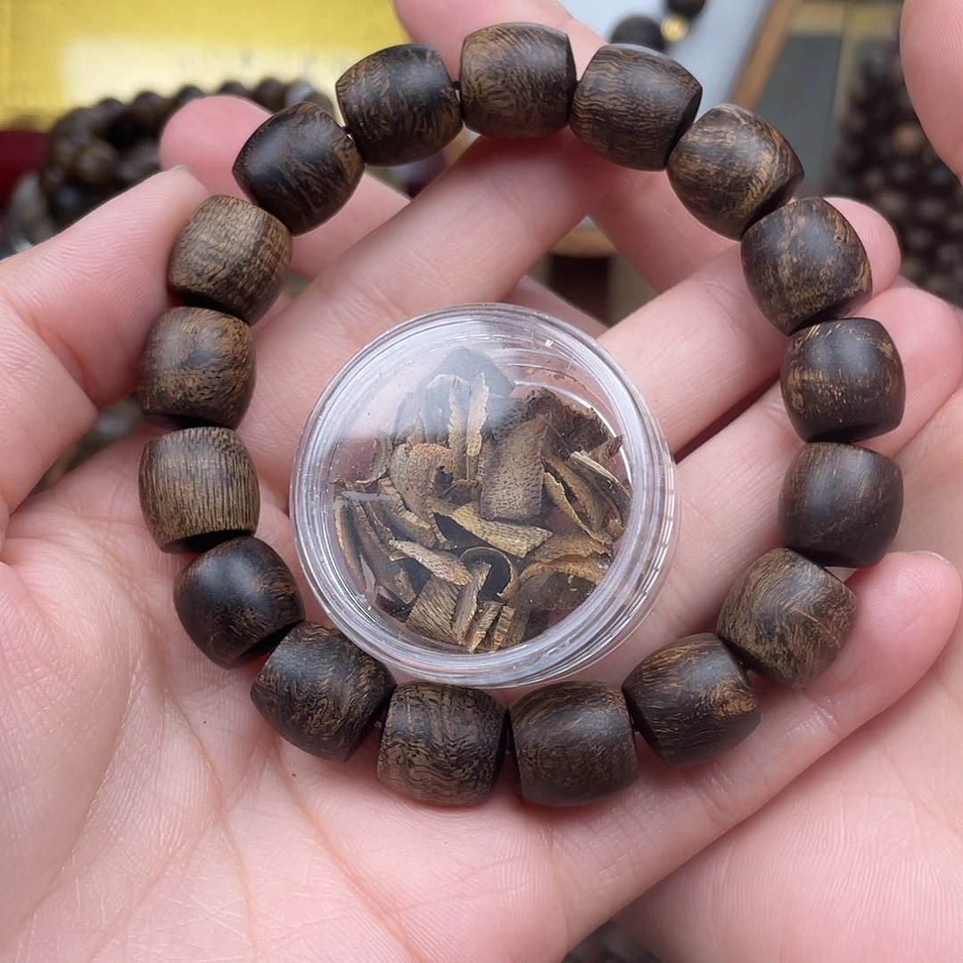 沉香碎屑沉香如**醒越南芽庄白棋楠