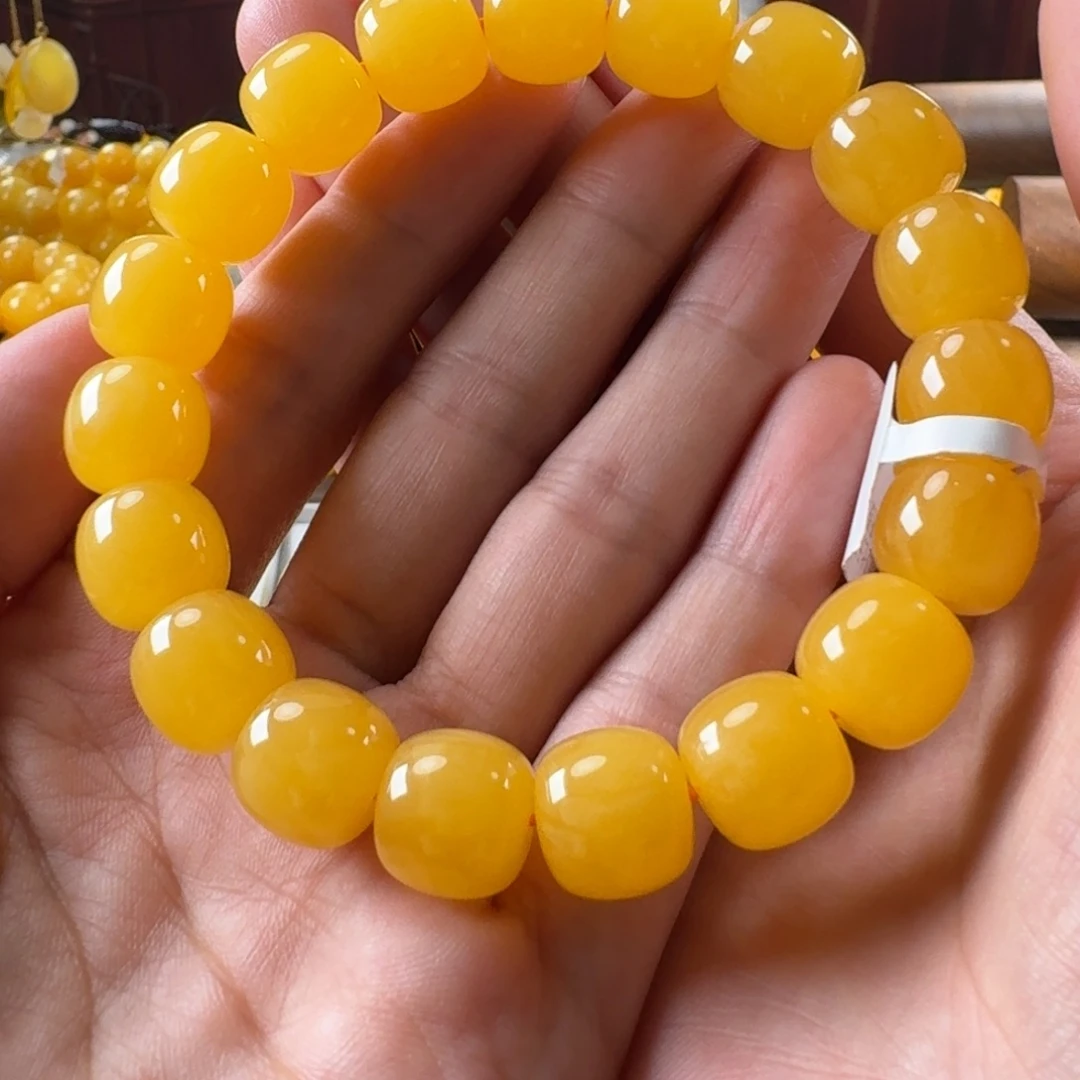 未镶嵌毛衣链蜜蜡