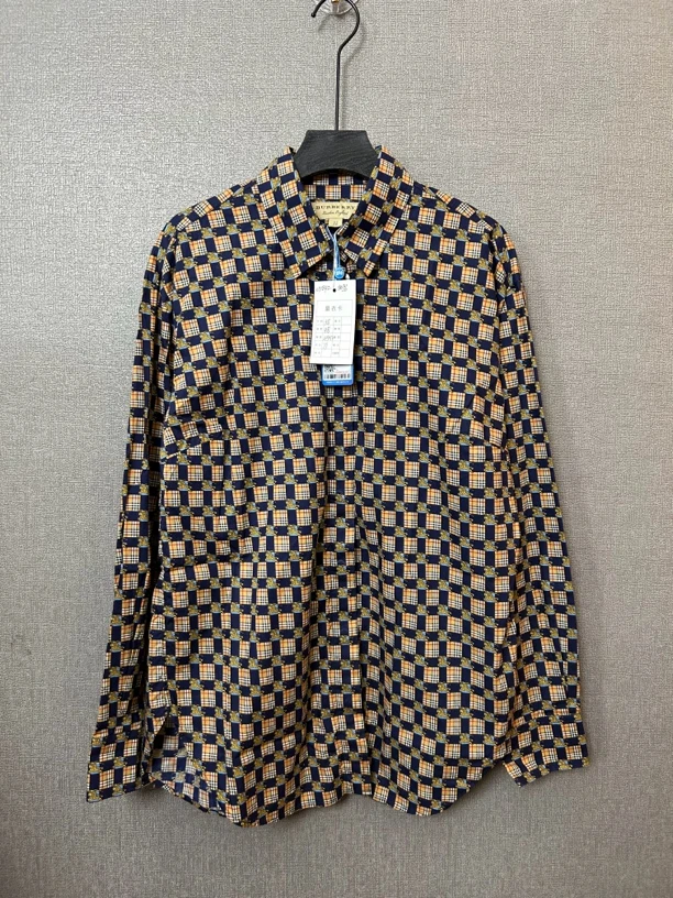 95新 BURBERRY/博柏利 蓝色满印战马衬衫