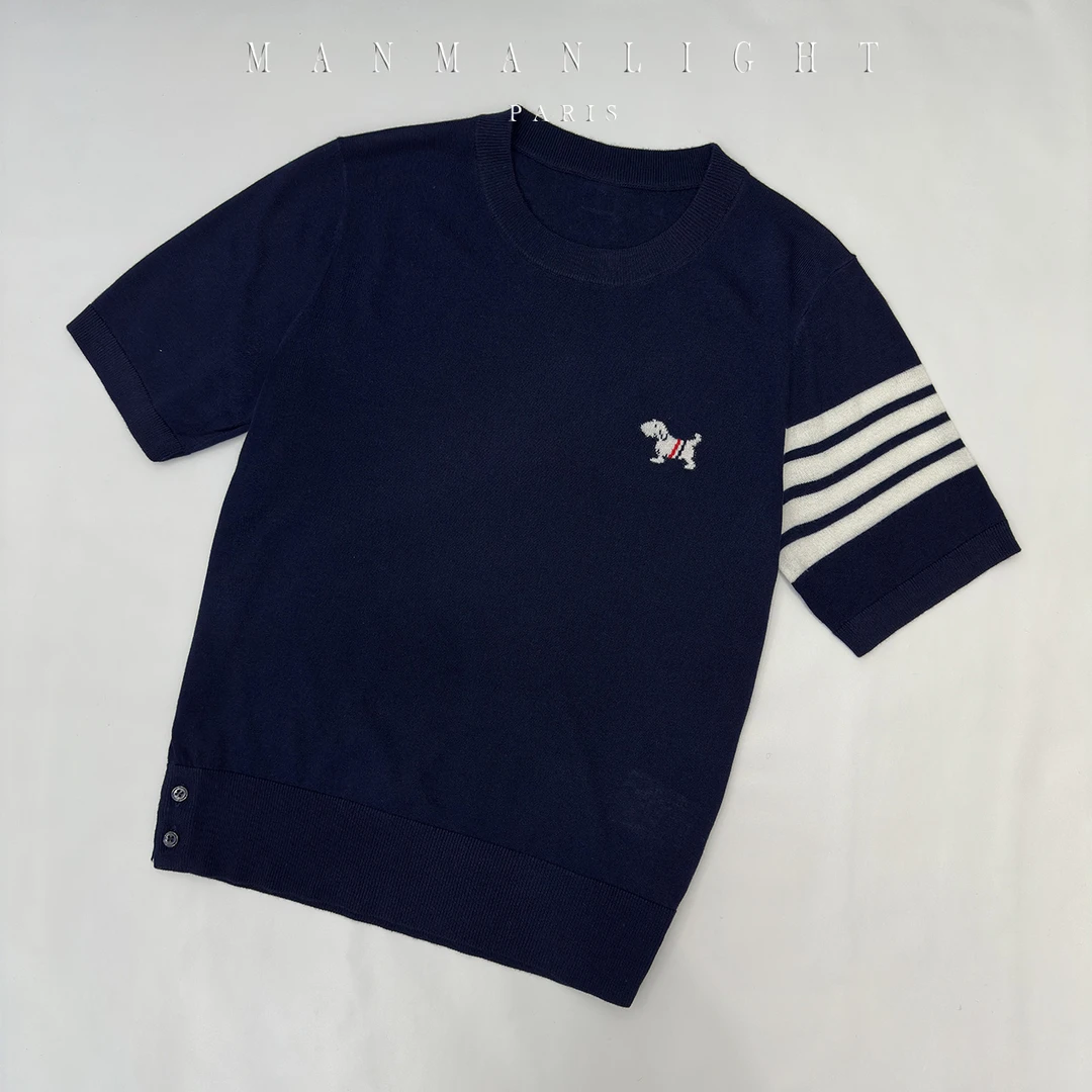 【漫漫轻奢】春夏季百搭休闲小狗提花上衣针织衫