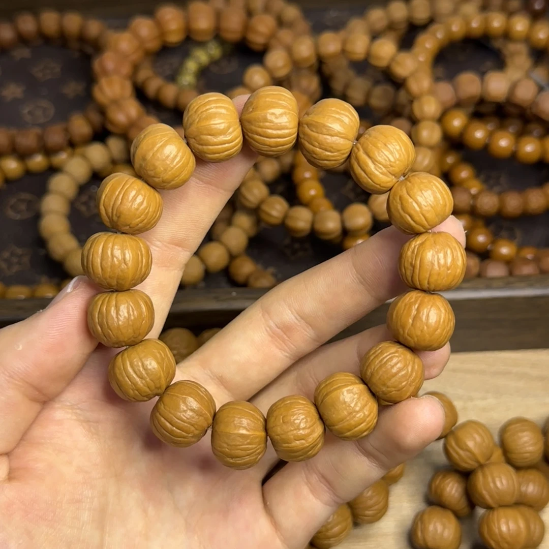 原皮南瓜猴头核桃手串