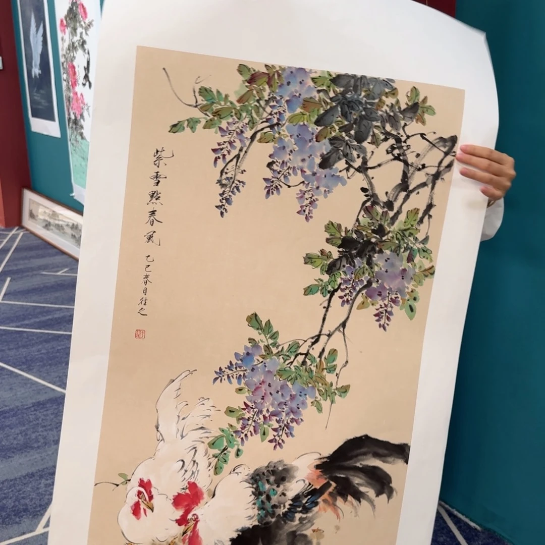 国画国画作品山水花鸟