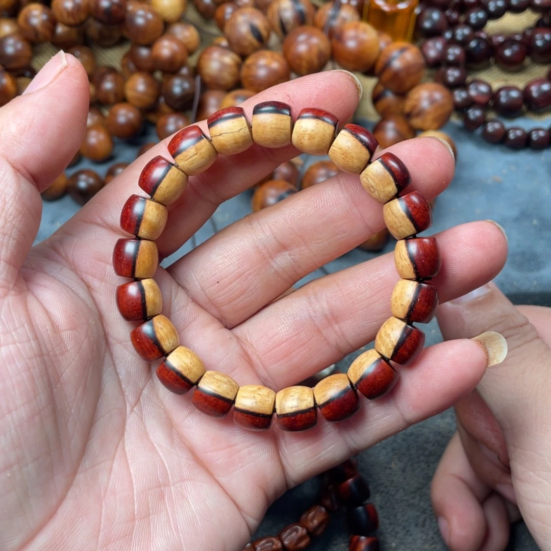 檀香紫檀（小叶紫檀）无事牌9/10印度小叶紫檀头膘双色料