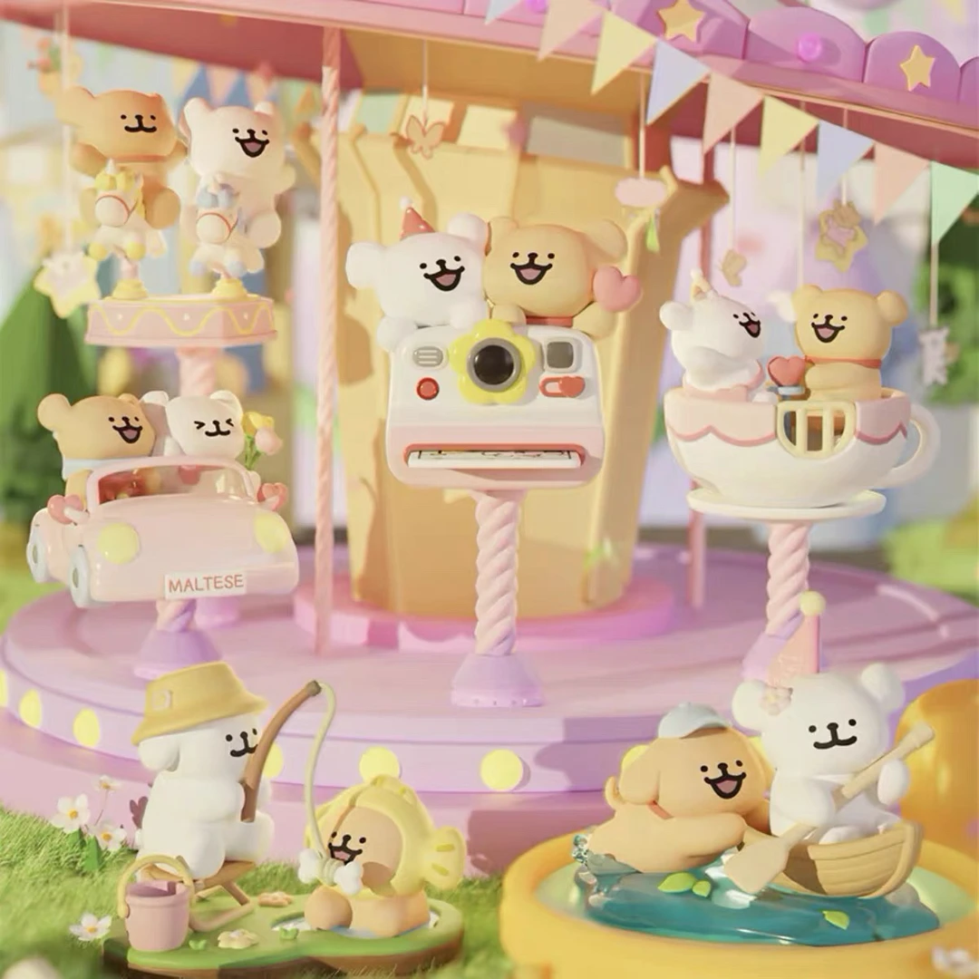 【拆盒】线条小狗"欢乐郊游"盲盒