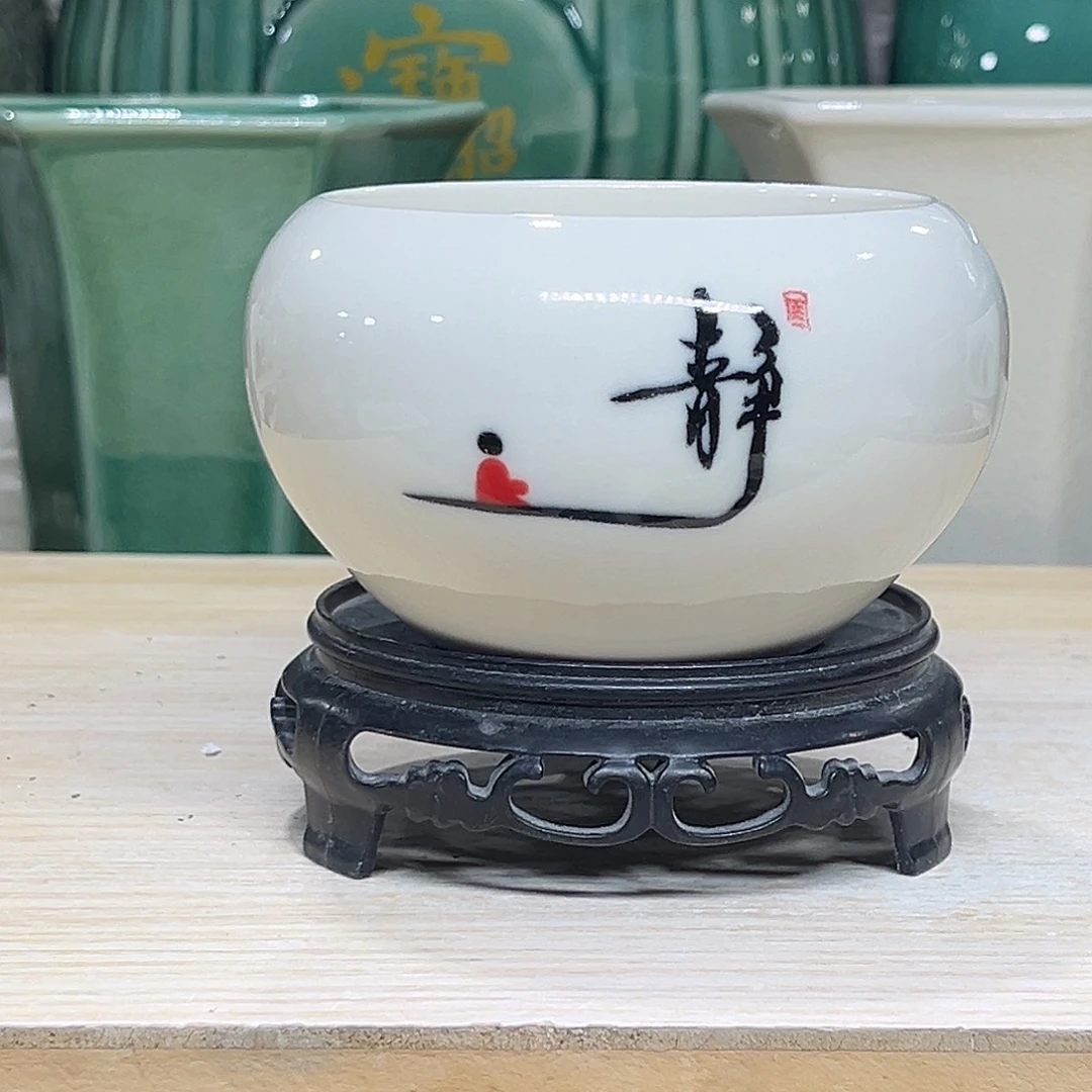 陶瓷绿植多肉微瑕花盆口径8.5*7