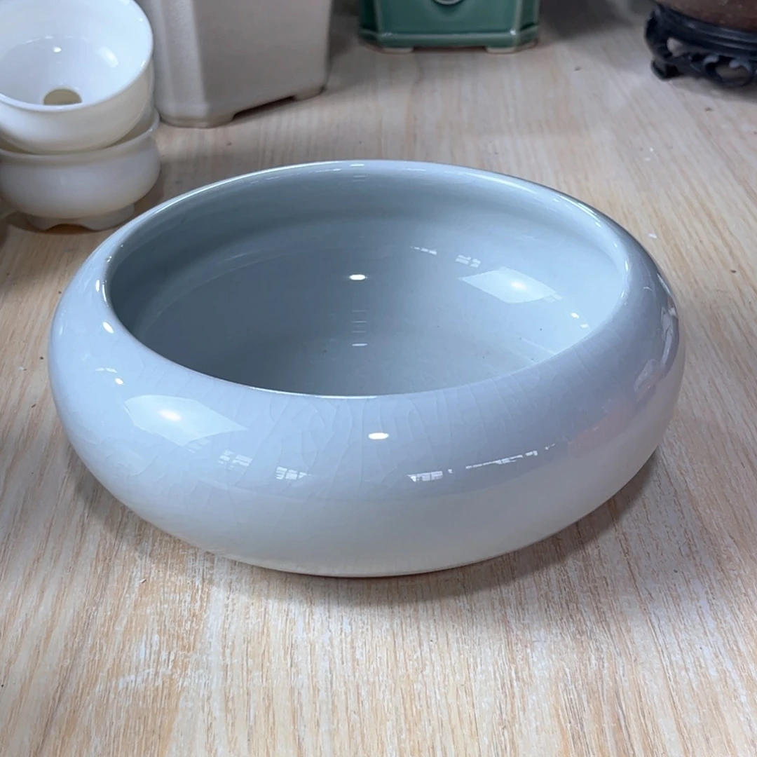 口径  16*7.5厘米陶瓷绿植多肉微瑕无孔花盆