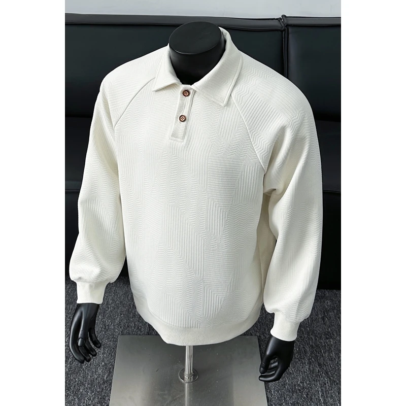 YNZ.XX休闲肌理感卫衣男生2025秋季新款港风大码宽松潮流百搭套头