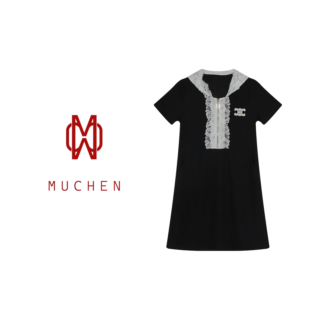 【MUCHEN】A56098新款洋气百搭休闲连衣裙
