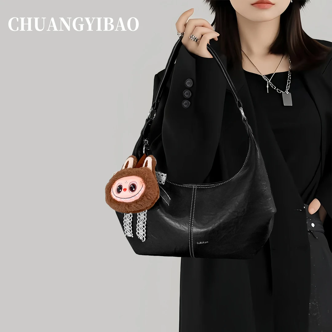 质感腋下包包女式2025新款秋冬大容量通勤女包百搭单肩斜挎饺子包