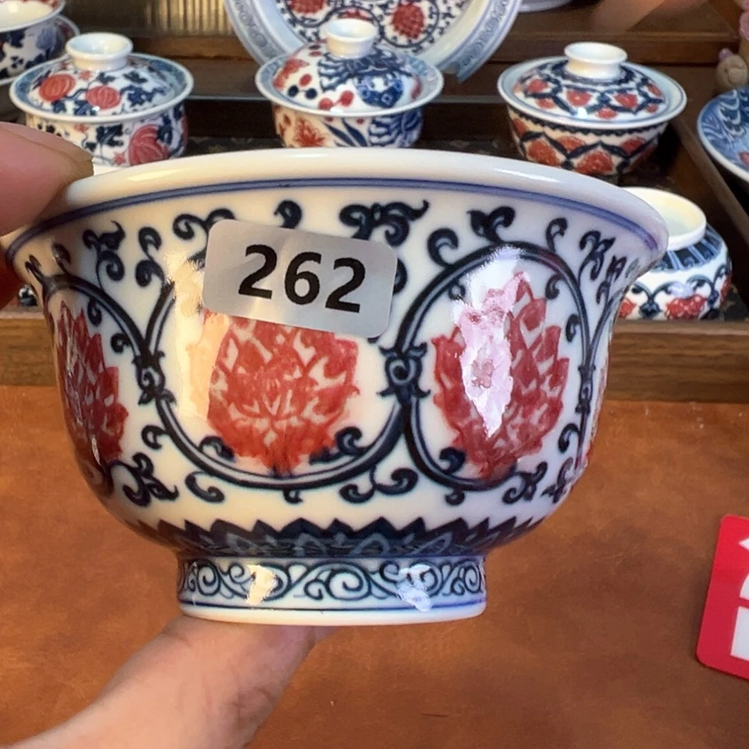 摆件景德镇手工手绘茶器百宝箱