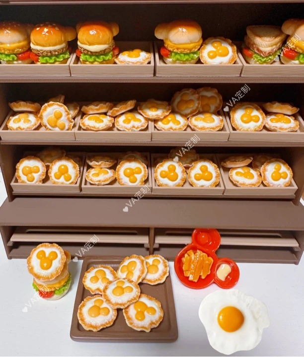 【VA定制-米奇双面煎蛋】哇噻的DIY小铺树脂食玩diy