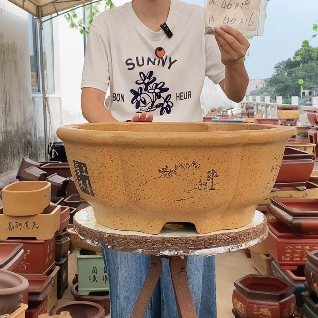 段泥花盆紫砂花盆