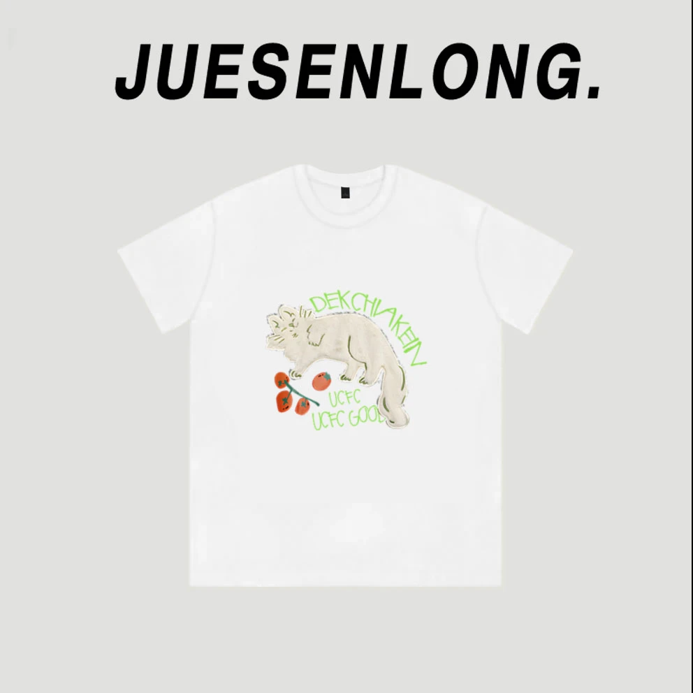 款104-设计感小众宽松港味时尚多巴胺穿搭短袖t恤