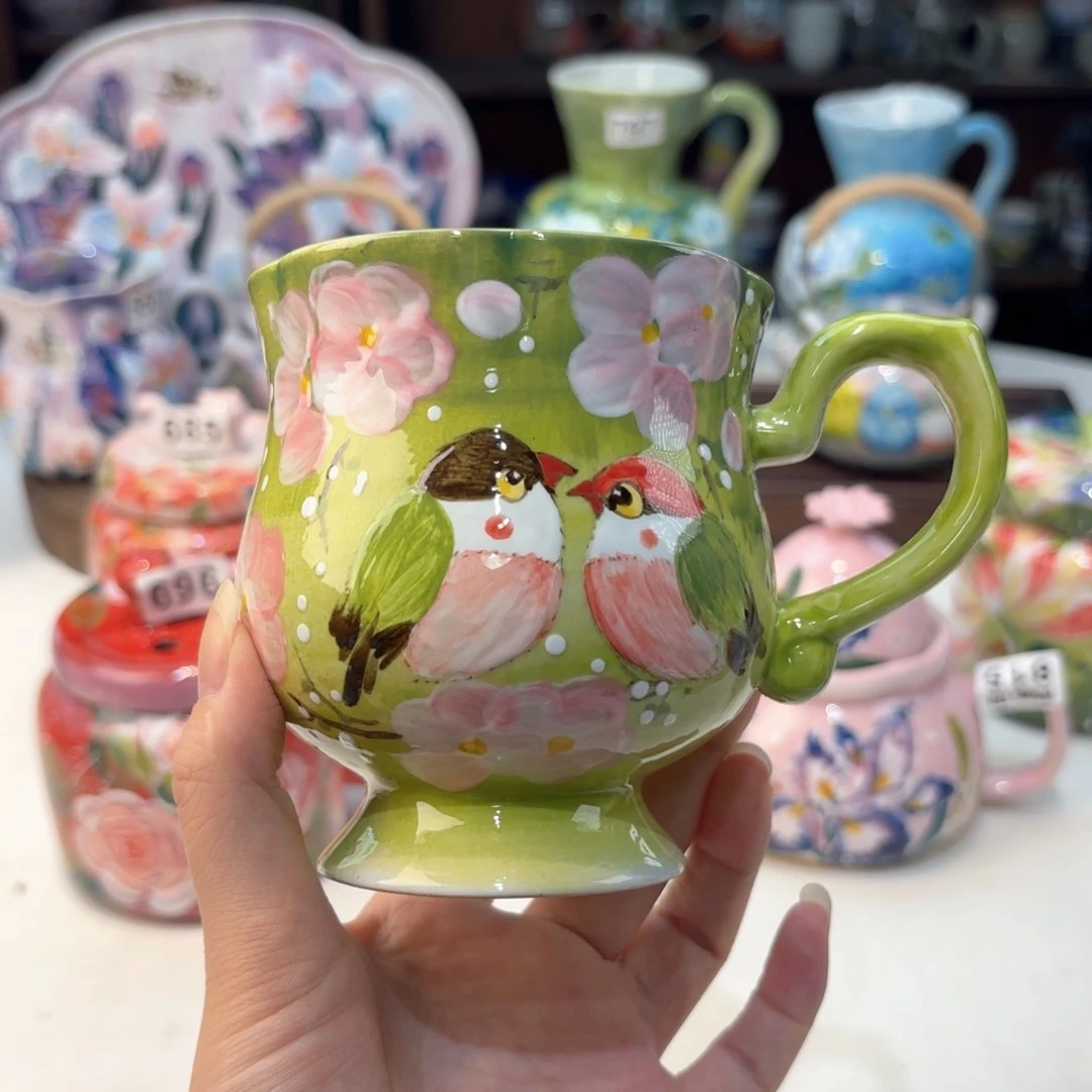 景德镇手绘高温釉下彩陶瓷茶具