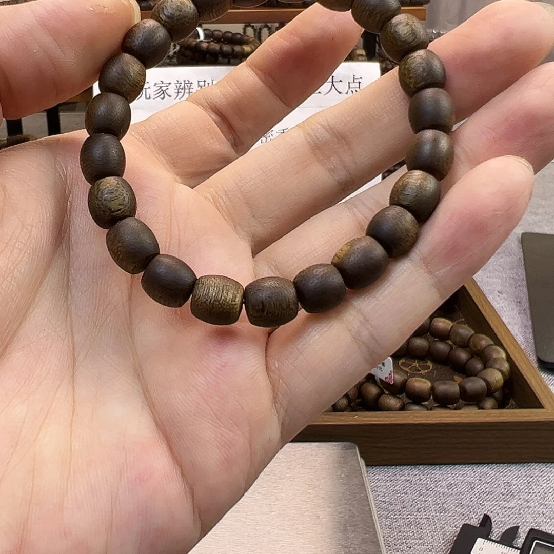 沉香沉香香囊10鼓珠单圈沉水浮白奇7克