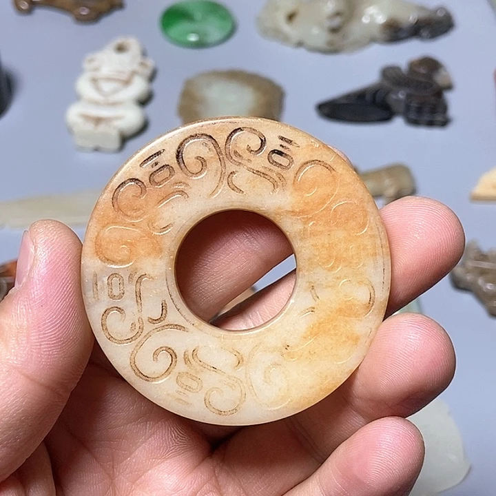 和田玉未镶嵌颈饰44