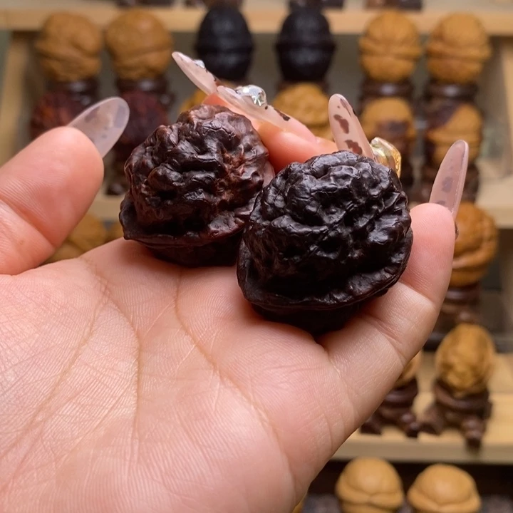 吊坠文玩核桃36金蟾十八包Y12