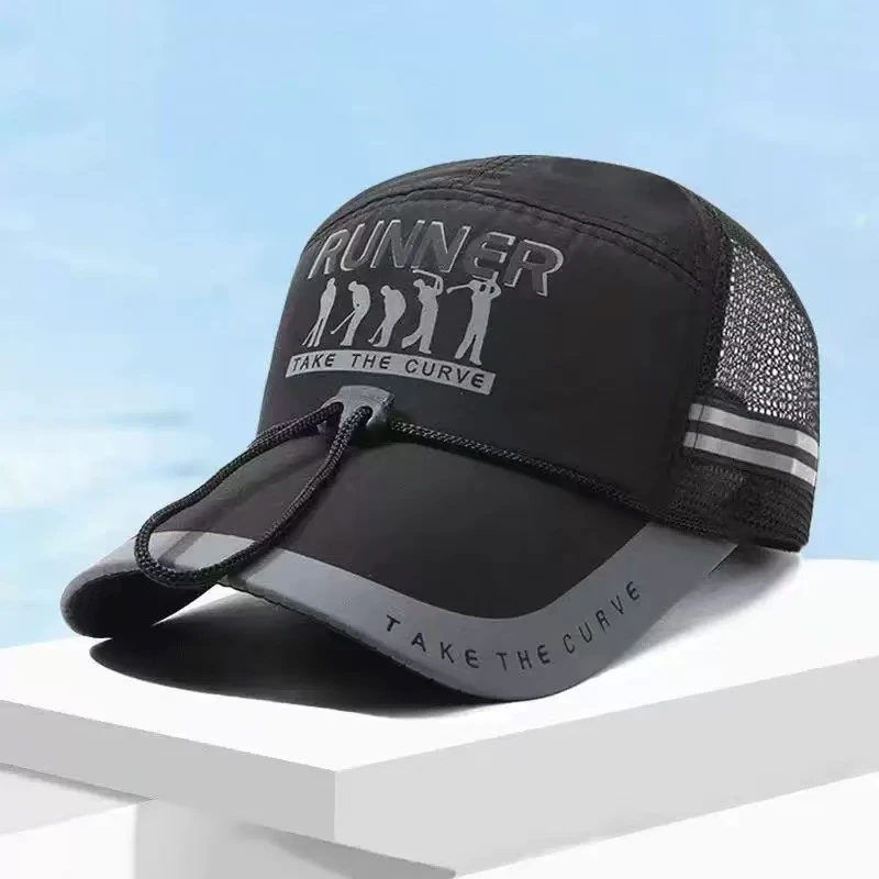 【011】一号同款男女同款防晒遮阳网眼版帽子透气户外夏季鸭舌帽