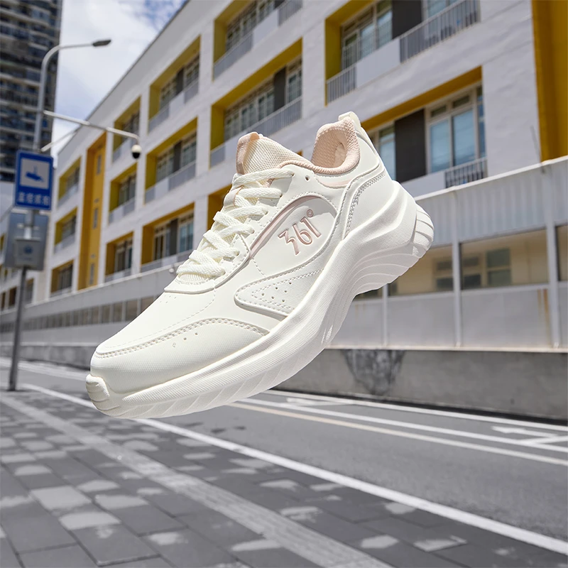 361°女鞋跑鞋2025新款秋冬加绒保暖跑步鞋子百搭旅游鞋减震运动鞋