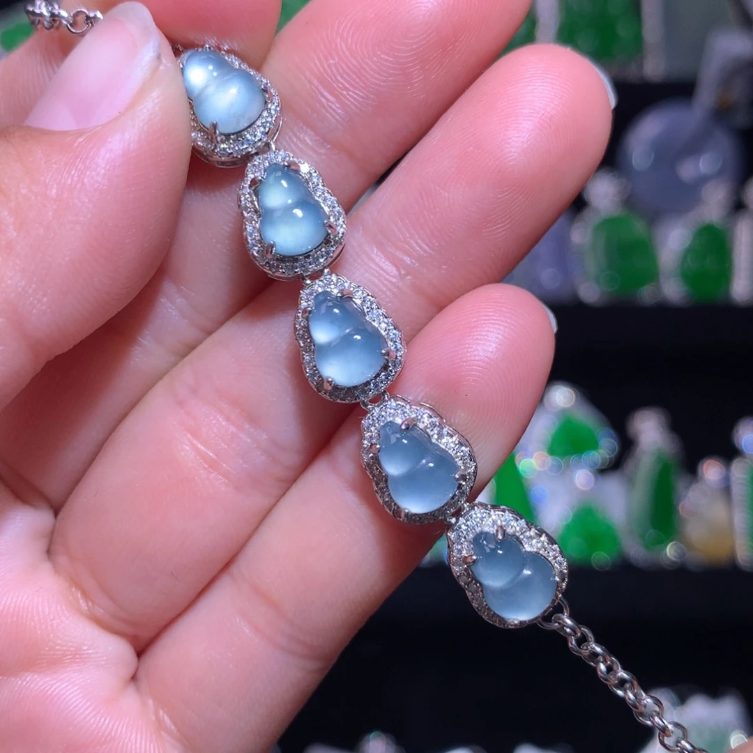 【闪购商品】颈饰银S925镶嵌翡翠天然翡翠