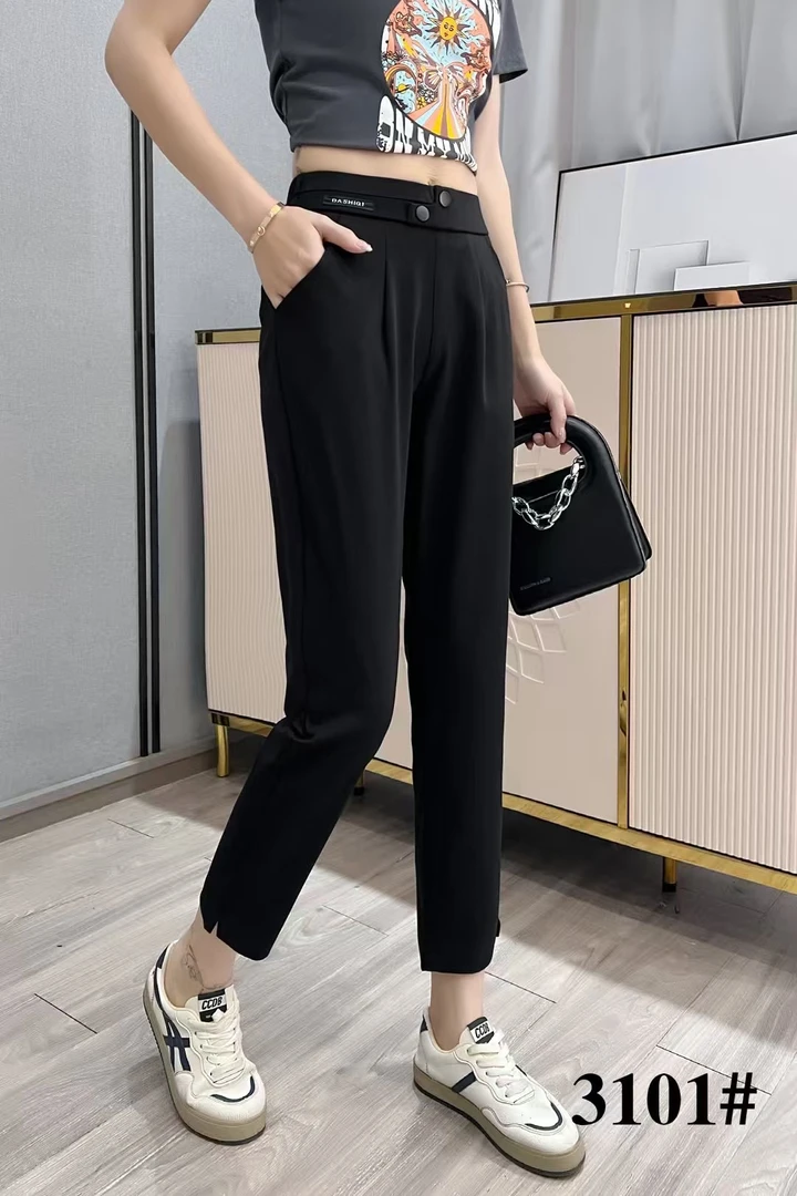 3101夏季修身显瘦九分小脚裤（西装面料）
