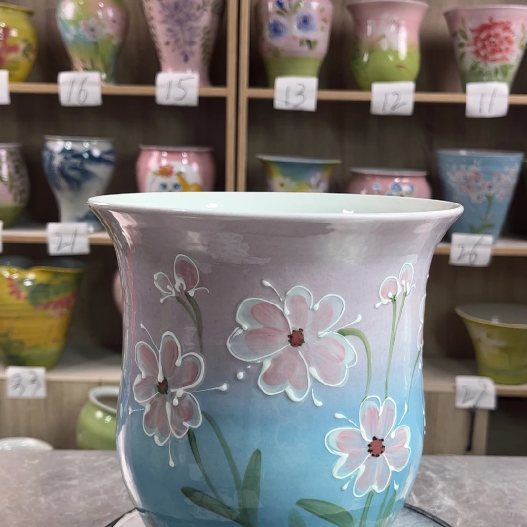 景德镇陶瓷花盆花盆