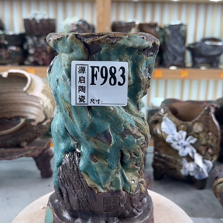 紫砂花盆景德镇陶瓷多肉983