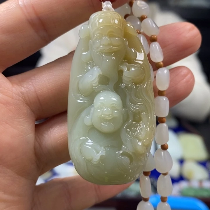 和田玉挂件未镶嵌海