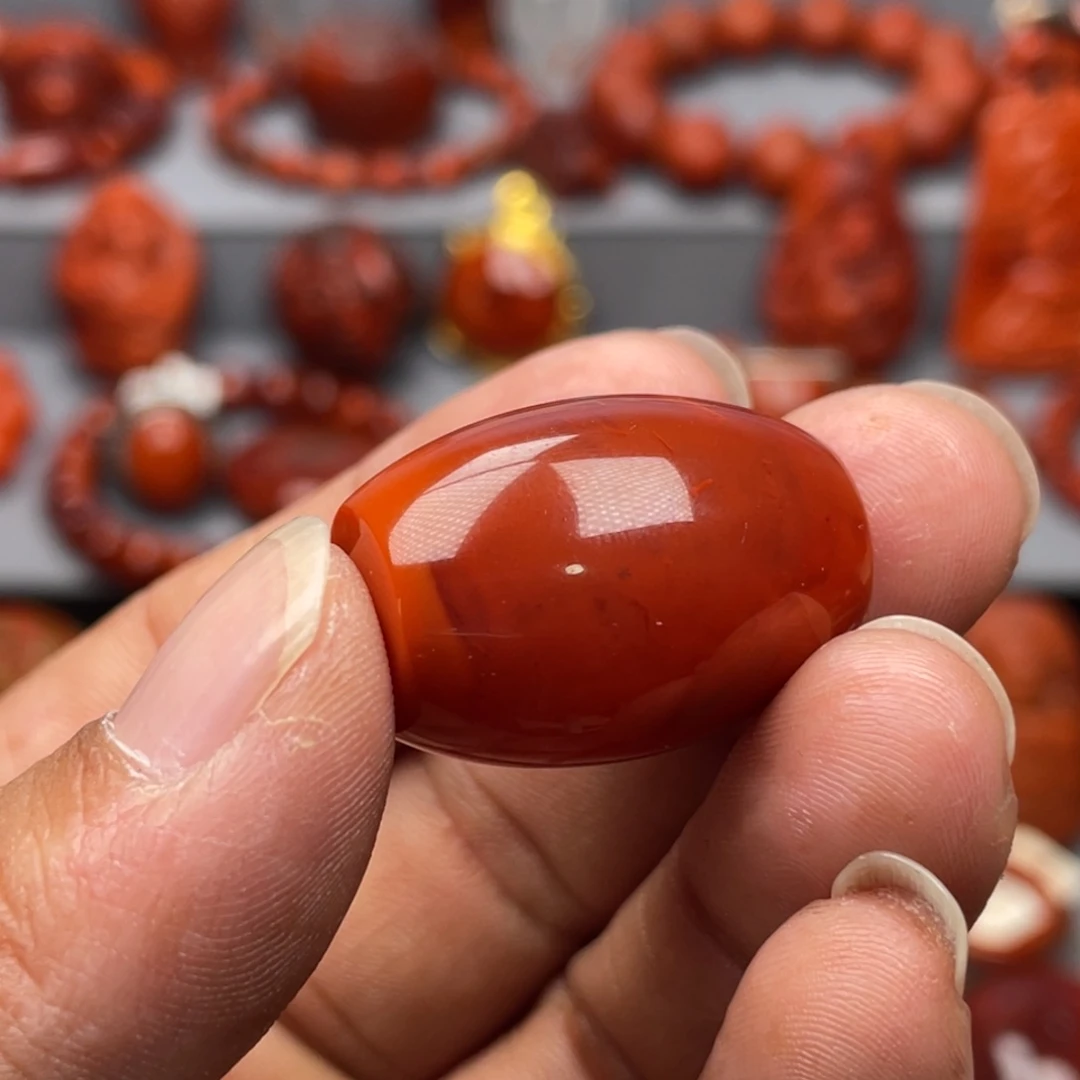 南红玛瑙未镶嵌珠宝奇石吊坠