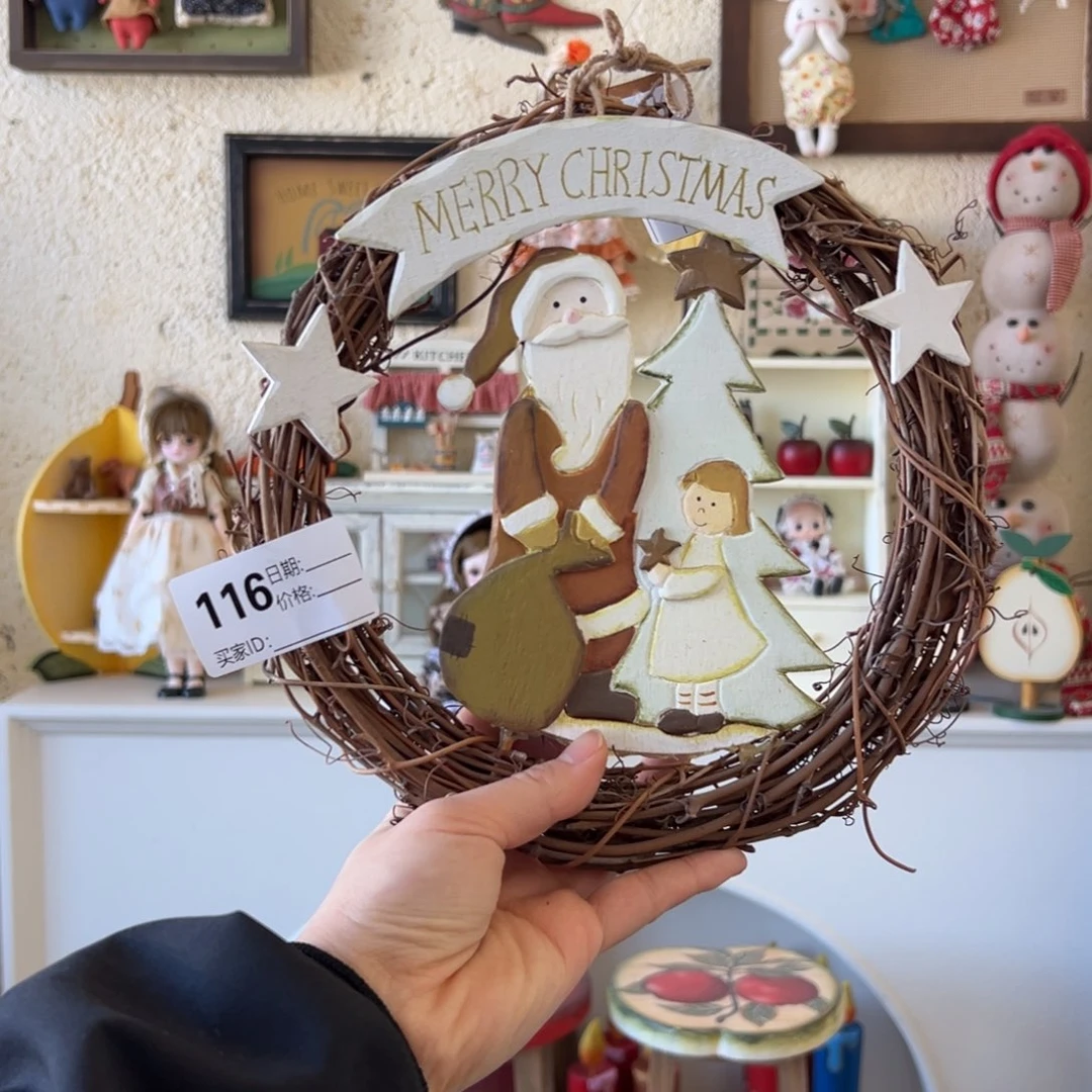 木默认微瑕微脏！外贸样品摆件挂件116