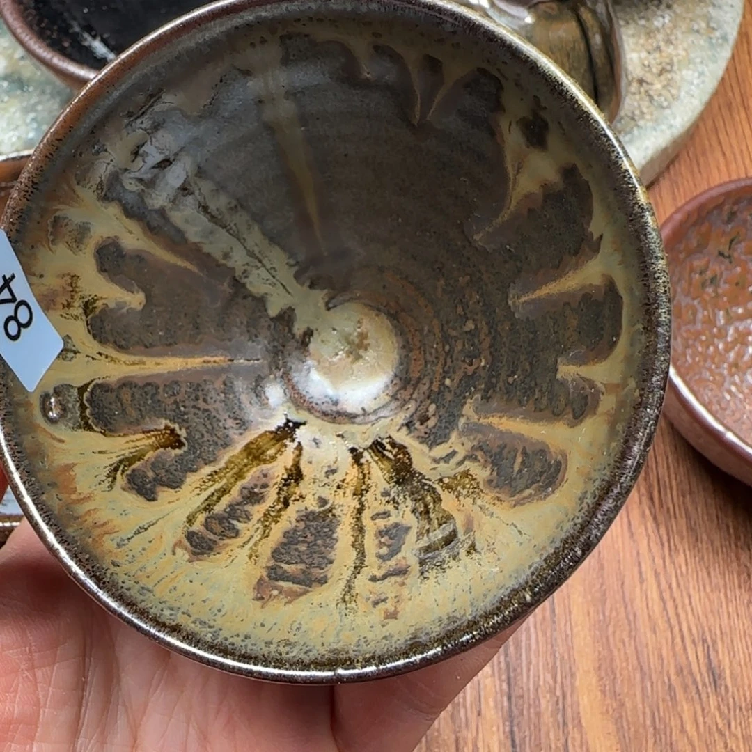 柴烧建盏茶盏茶杯84